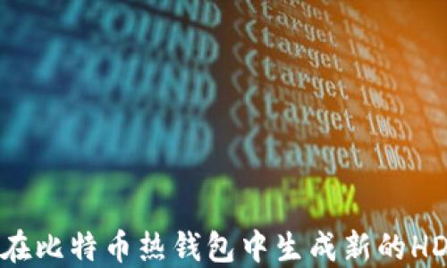 
如何在比特币热钱包中生成新的HD地址